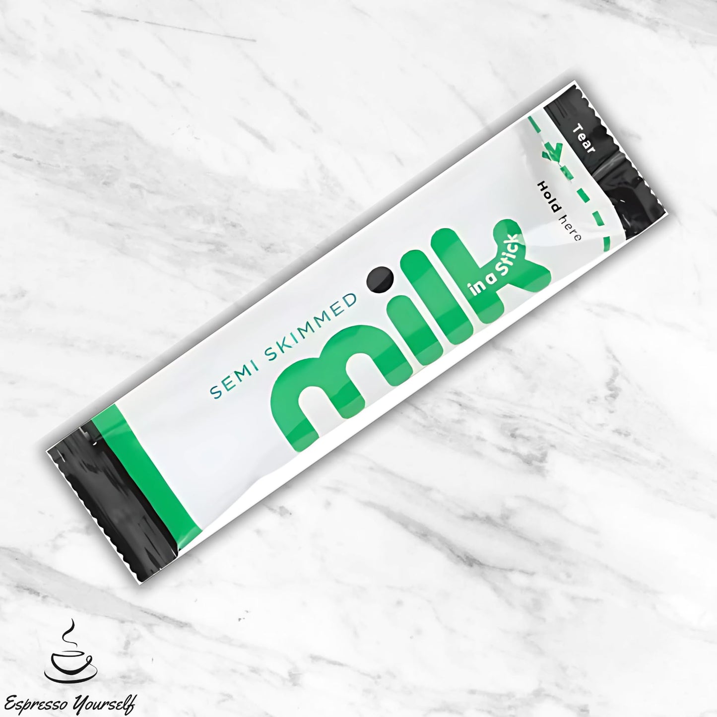 30 x Lakeland Dairies Milk In A Stick - UHT Semi Skimmed Milk Sachets - 10ml Each. Ideal for Travel, Camping, Work, Hotels, Airplanes, and Letterbox Friendly Packaging By Espresso Yourself